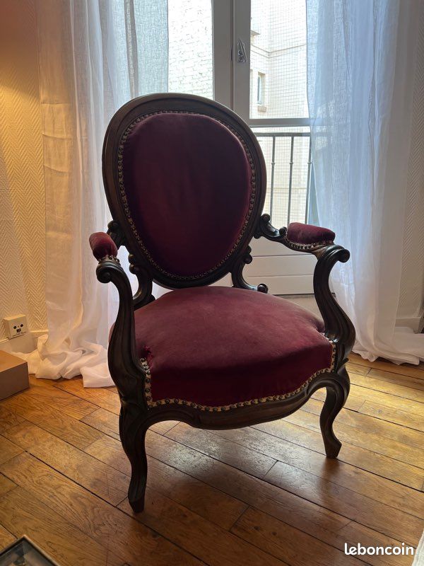 Fauteuil style Louis Philippe (image 1)