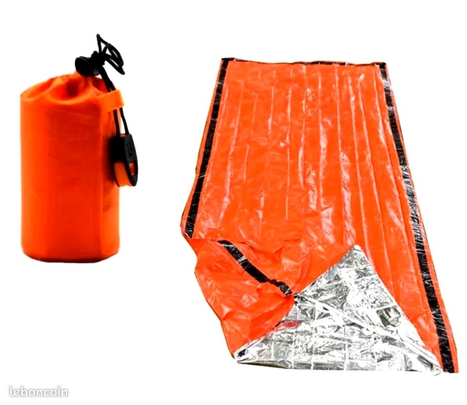 Lot De 2 Sacs De Couchage D'urgence : Le Kit De Survie Compact Pour Imprévus Et Nuits à La Belle étoile
