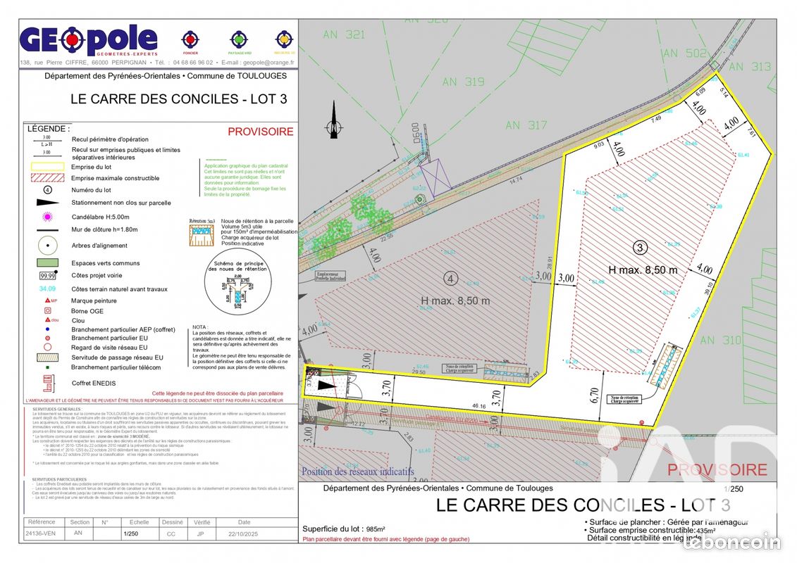 Terrain 985 m² · à Toulouges · 985 m² · 259 000 €