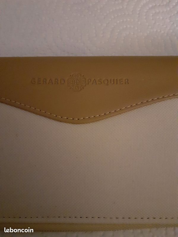 Porte feuille neuf Gérard pasquier cuir et toile hybride (image 3)
