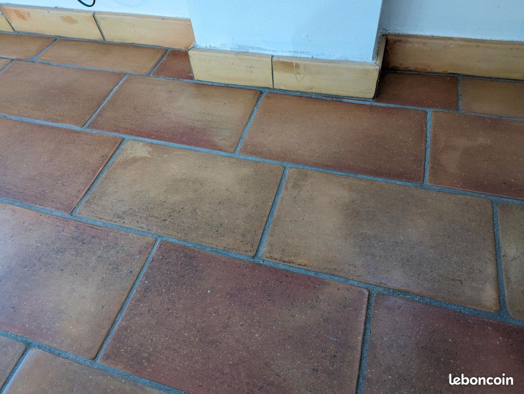 5.5 m2 carreaux + 3.6 m plinthes en terre cuite d’Espagne (image 1)