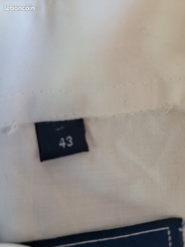 Chemise homme crème 43 (image 3)