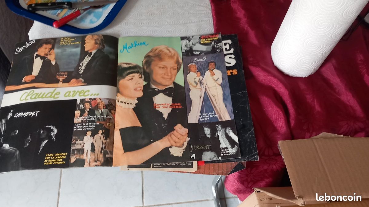 2 Journaux ici paris 1978 plus poster plus 2 disques 45T CLAUDE FRANÇOIS (image 11)