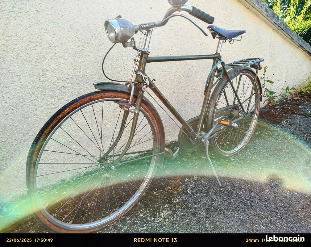 Guidon Vintage RALEIGH & PHILLIPS Des Années 50 - Chromé - NOS (neuf Ancien Stock)