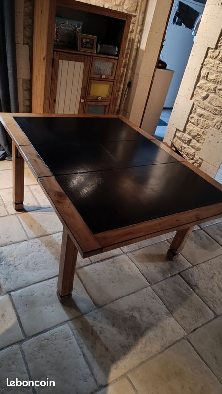 Table en bois massif à rallonge (image 1)