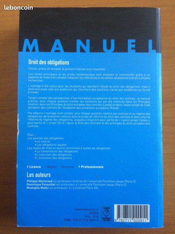 Manuel de Droit des obligations (image 2)