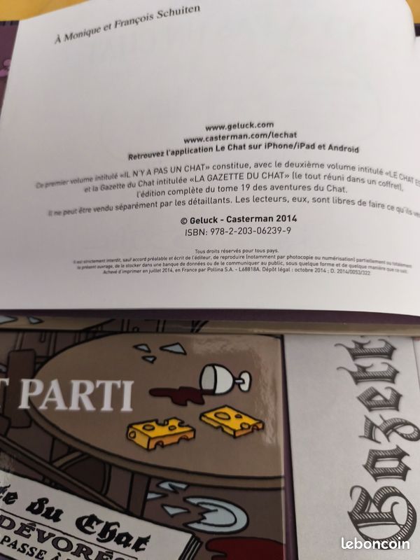 BD coffret Le chat passe à table double livrets 2014 (image 5)