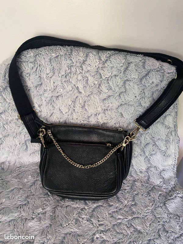 Sac en bandoulière en cuir (image 1)