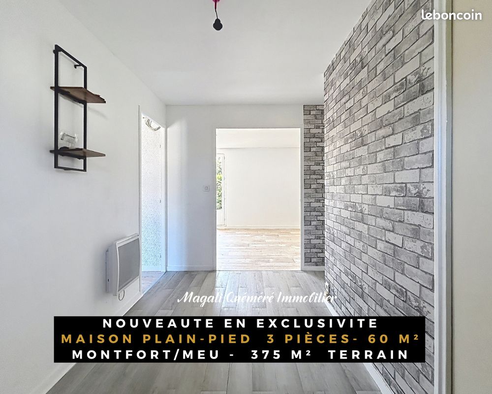 Maison 3 pièces 60 m² · à Montfort-sur-Meu · 60 m² · 189 000 €