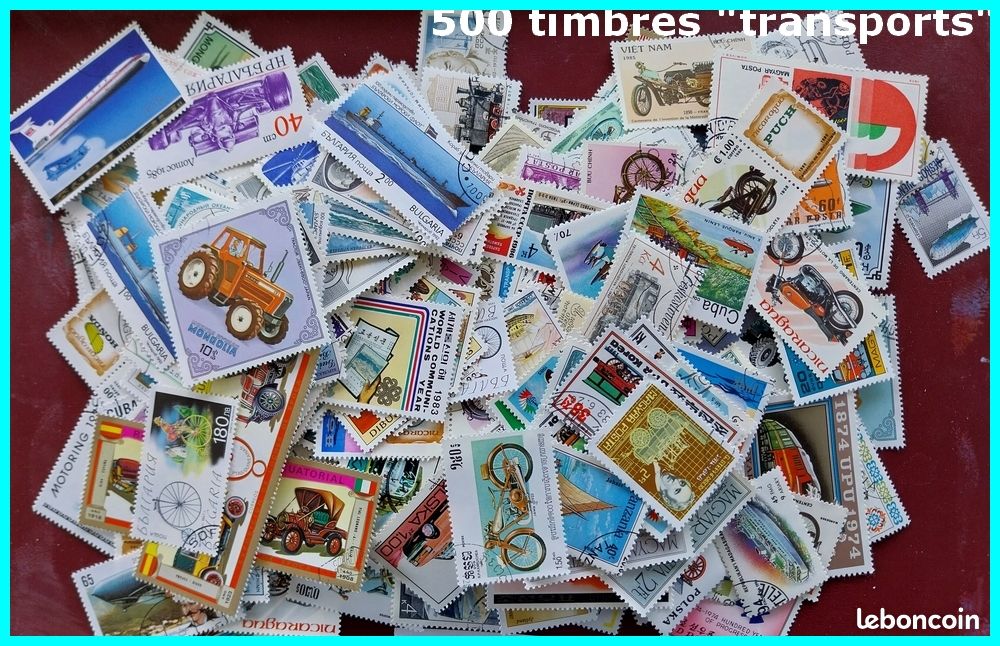 Voitures Tacots 50 timbres thématiques tous différents