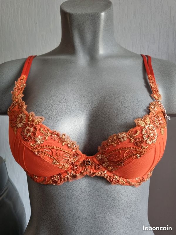 Soutien-gorge Lise Charmel Vibration Sutra - Taille 85B - Couleur Solaire - Avec Armature - Neuf Avec étiquettes