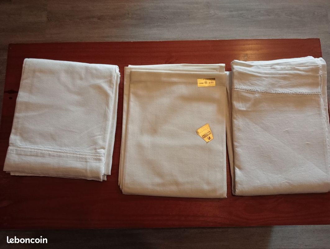 Draps en coton 2 personnes (image 1)