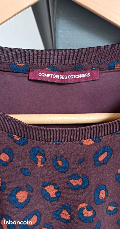 Haut Comptoir Des Cotonniers Taille 36 - Couleur Anthracite - Occasion Très Bon état