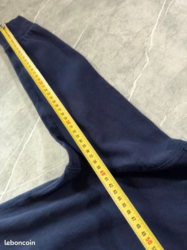 Sweat col rond polo ralph lauren, logo poney brodé bleu marine molleton, taille M enfant unisexe #MPERL1 (image 10)