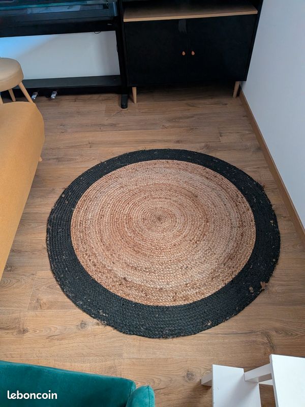 Tapis rond jute (image 1)