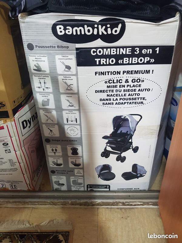 Poussette Combine en Trio Bibop Équipement bébé