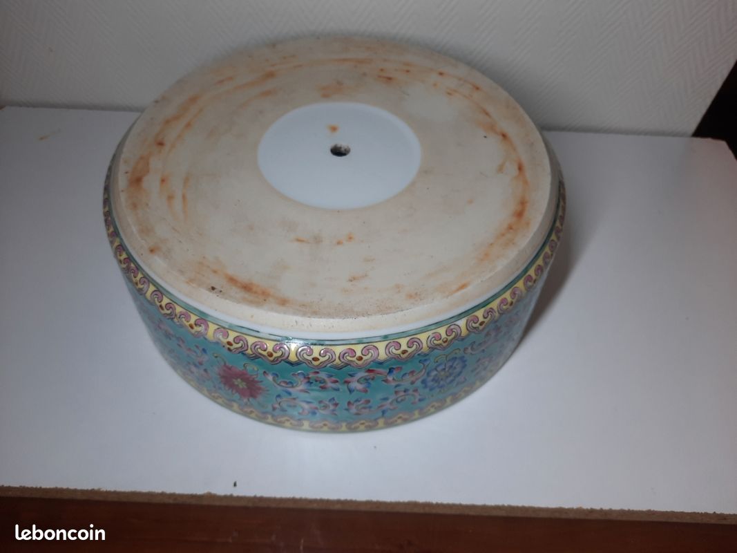 Ancienne Jardiniere Chinoise Porcelaine (image 9)