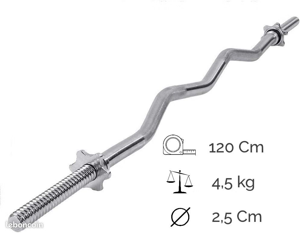 Barre EZ musculation (image 2)