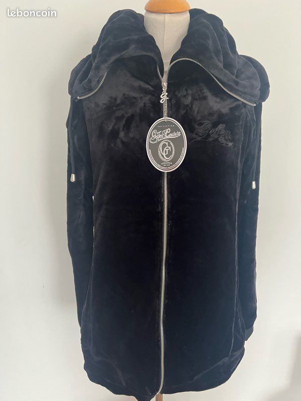 Veste Geffen noir grand col XXL neuf Vêtements