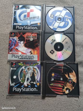 LOT 20 JEUX Ps1 Fonctionnels en boitier Plat. PAL. Français... EUR 50