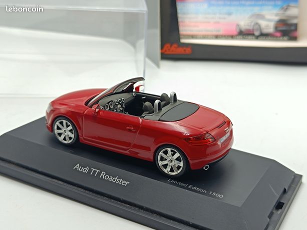 Schuco Audi TT Roadster 1:87 – Gris Foncé Métal – Modèle Neuf En Boîte Vitrine