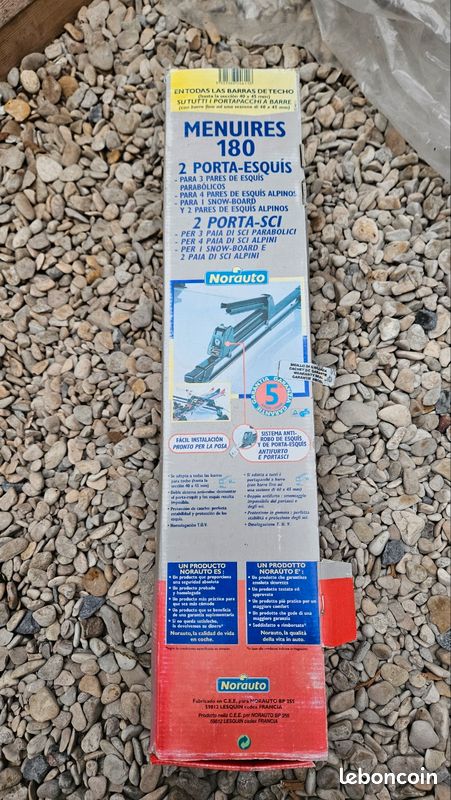 Porte skis ou snowboard pour barres de toit (image 1)