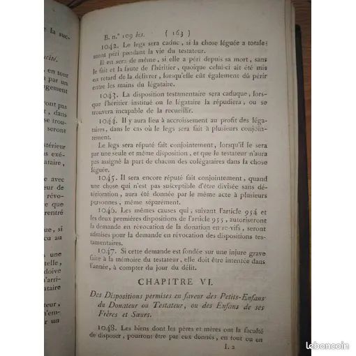 Bulletin Des Lois Code Civil Imprimerie Royale Septembre 1816 (image 4)
