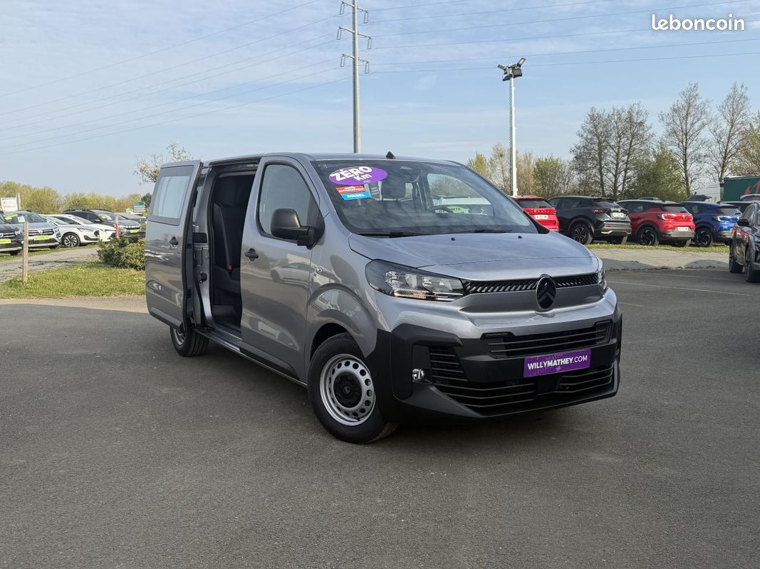Citroen jumpy xl cabine approfondie fixe 2.2 diesel 180 boite automatique en stock + pack camera + roue de secours (image 4)