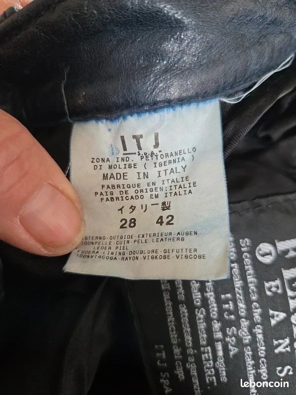 Pantalon cuir Gianfranco Ferré (image 8)