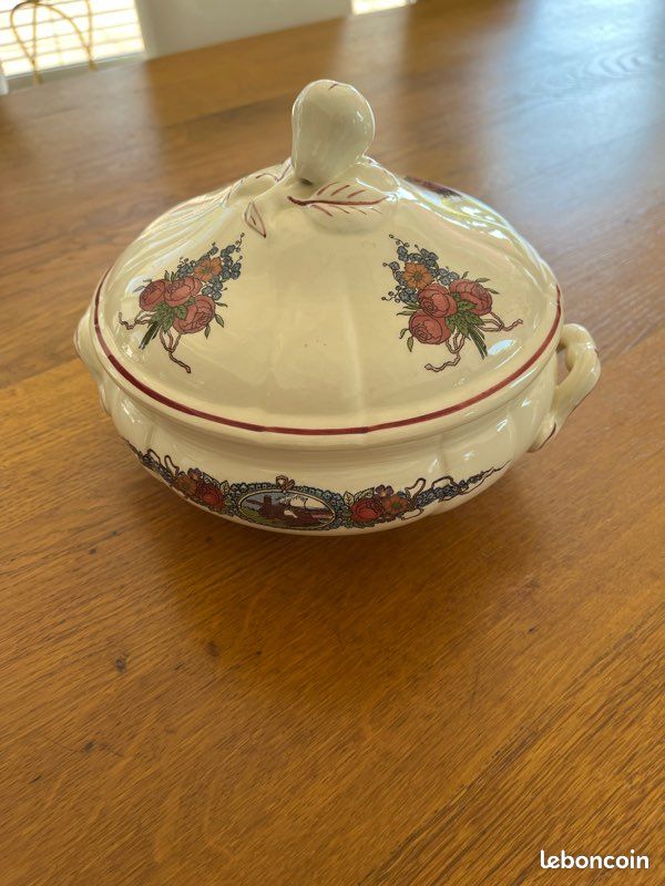Assiettes plates,faïencerie Sarreguemines, modèle Obernai (image 13)