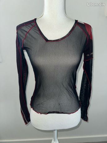 Tunique COP Copine Taille M/38/40 Gris Blanc - Occasion Très Bon état, Comme Neuve