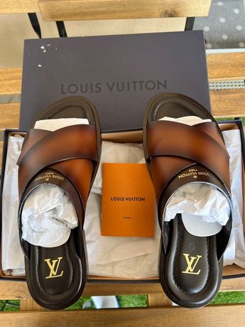 Louisvuitton Louis Vuitton Pantoufles LV Brand Diapositives pour hommes  Femmes Femmes Mode Luxe Blanc Rouge Plat Sandals Sandales