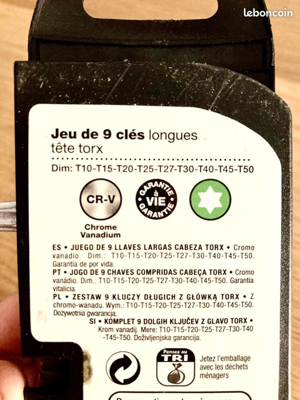 Lot de clés Torx (image 2)