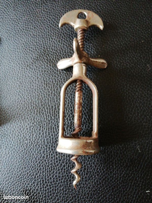 Ancien Tire-Bouchon Mécanique De Collection - Outil Sommelier Vintage