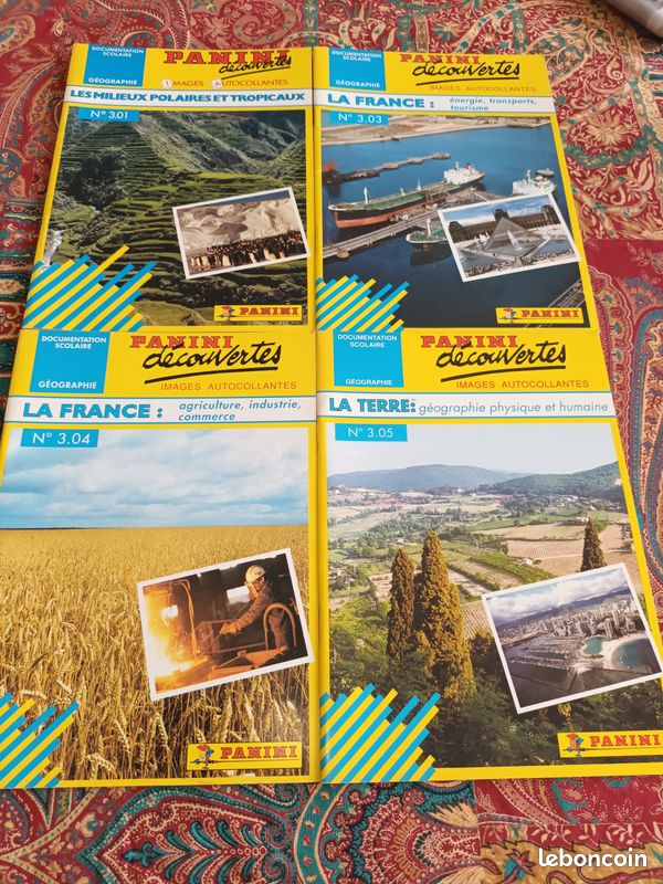 Lot de 4 paninis sur la geographie (image 1)