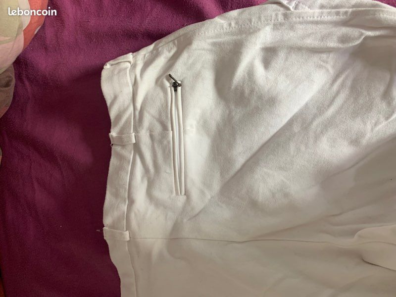 Pantalon blanc concours (image 4)