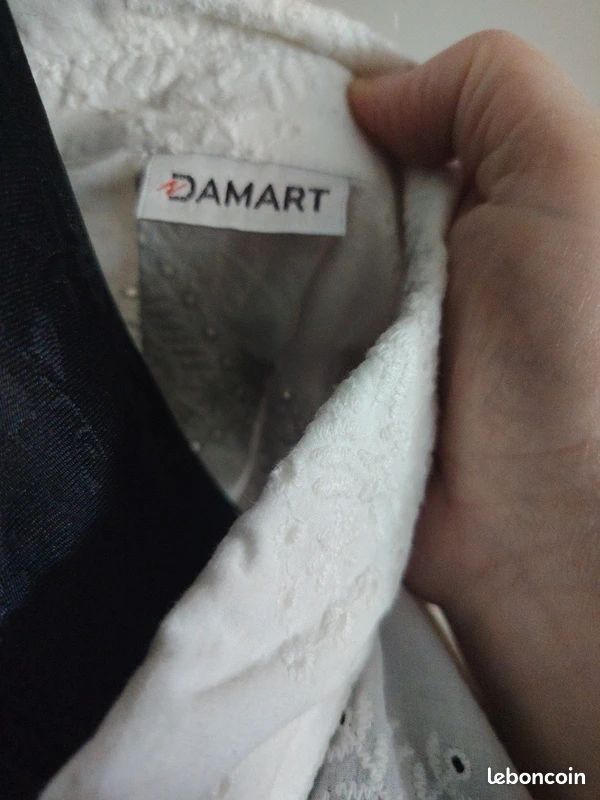 Chemise broderies anglaises neuve Damart 46/48 (image 5)