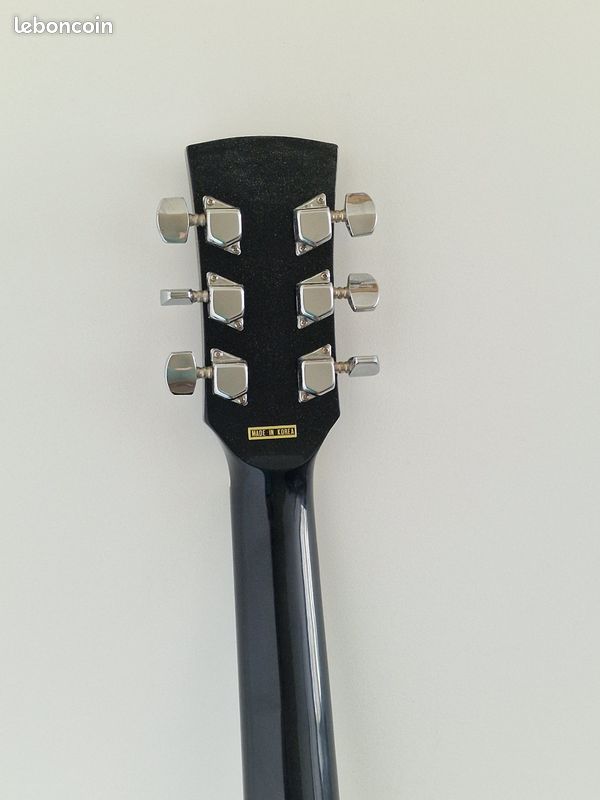 Superbe guitare acoustique noire Ibanez (image 4)