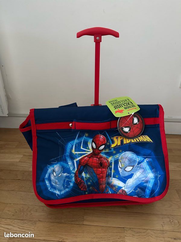 Cartable roulette spider man neuf petit enfant Accessoires