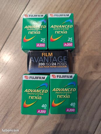 📸 Lot de films photo APS – Fujifilm Nexia A200 Avantage 200 ISO