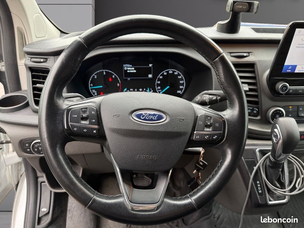 Ford transit custom fourgon 320 l1h1 2.0 ecoblue 130 bva trend business - tva récupérable - carplay - radar av/ar - climatisat (image 10)