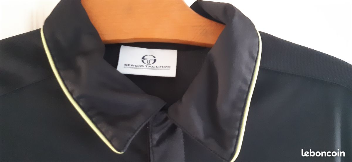 Tee-shirt portée une fois homme couleur noir blanc vert marque Sergio tacchini taille L .......20euros (image 4)