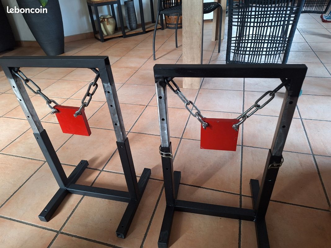 Cible de tir rotative en acier
