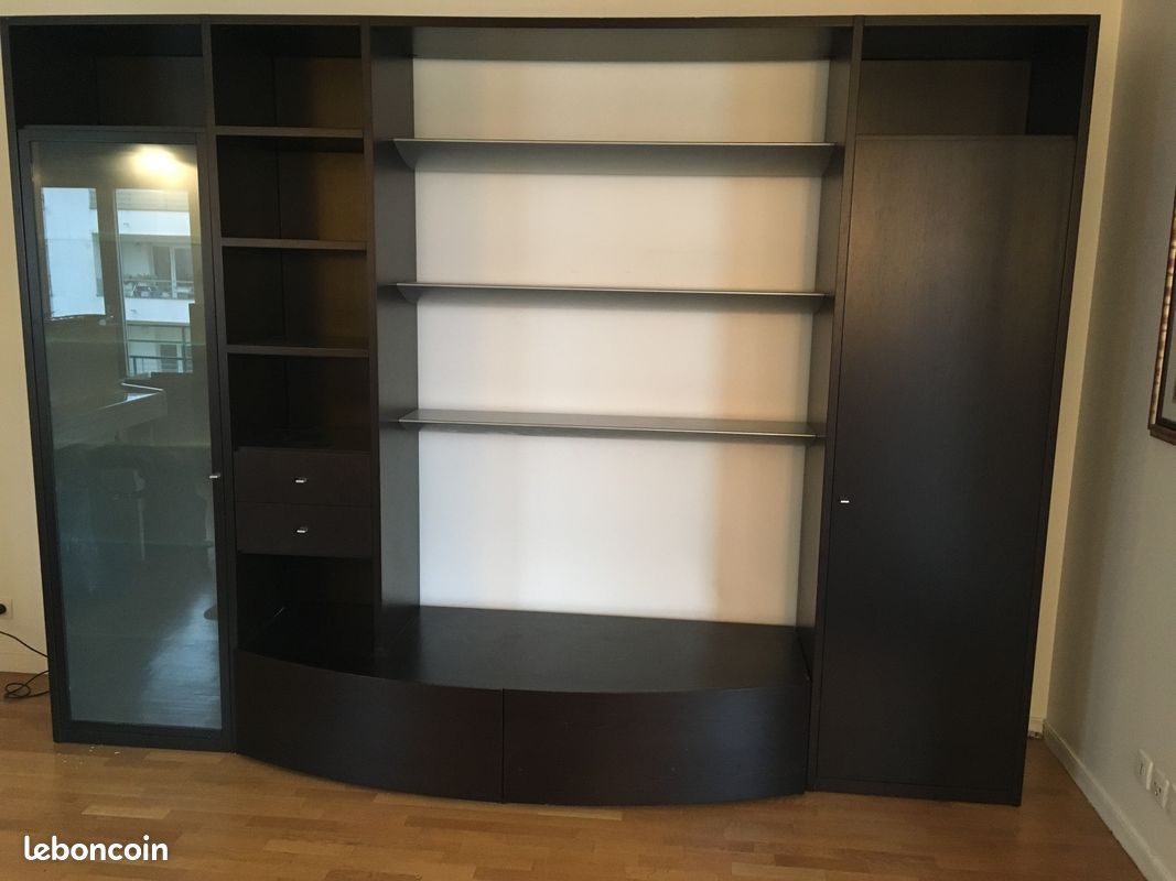 Grand Meuble TV étagères et rangements Roche Bbois (image 1)