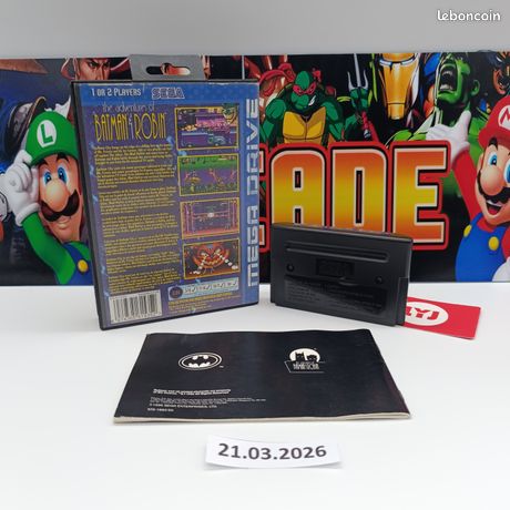 Batman Sur SEGA Megadrive (Genesis) - NTSC - Jeu Complet - Manuel Inclus
