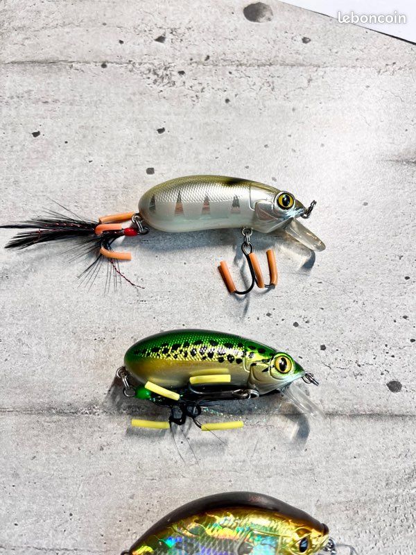 HENGJIA LEURRE DE PECHE Mini Crankbaits pêche mixte Mouche Set pêche en