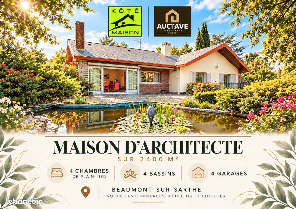 Maison 5 pièces 131 m² · à Beaumont-sur-Sarthe · 131 m² · 229 000 €