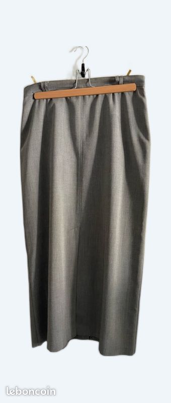 Jupe crayon T46 Jacqueline Riu gris (image 1)