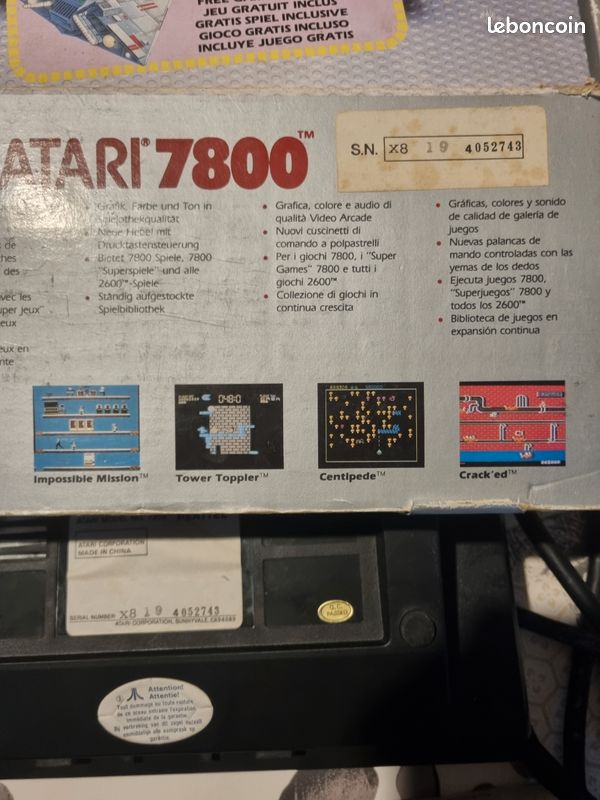 CONSOLE ATARI 7800 En Boite EUR 129,00 - FR