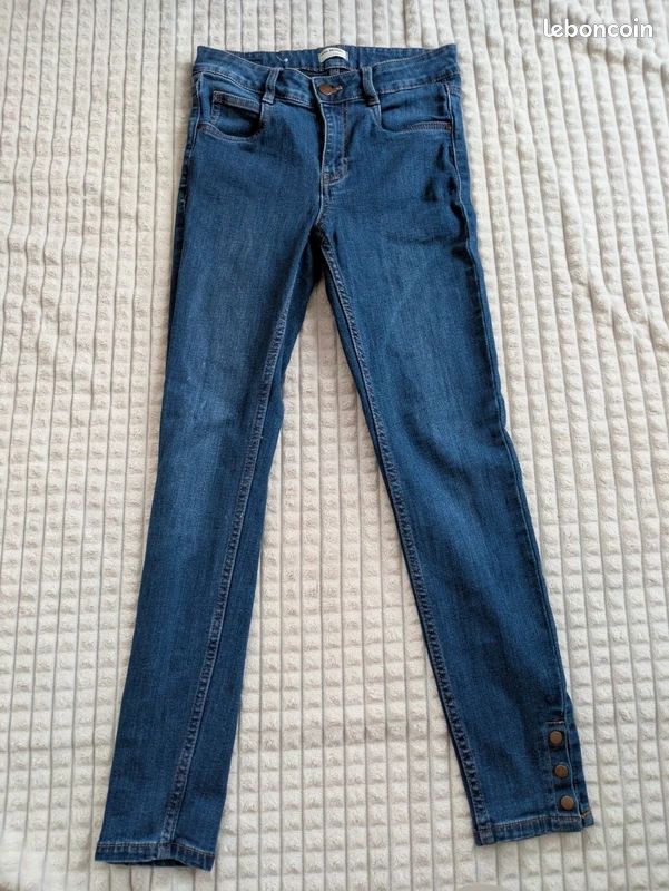 Jean skinny camaïeu boutons chevilles Vêtements
